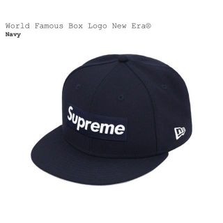 シュプリーム(Supreme)のSupreme Box Logo New Era Navy 7 1/2(キャップ)