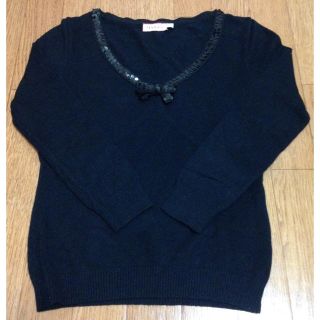 マックスアンドコー(Max & Co.)のmax & co カットソー 黒(Tシャツ(長袖/七分))