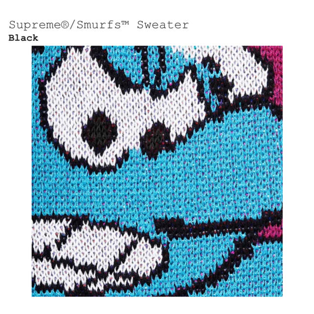 Supreme Smurfs Sweater Black L