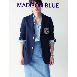 タグ付き新品 定価12万 MADISONBLUE エンブレムブレザー グリーン