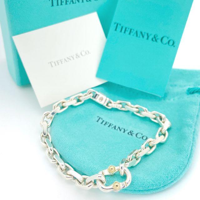 Tiffany & Co.(ティファニー)の未使用 希少 ティファニー メイカーズ チェーン コンビ ブレスレット KK2 メンズのアクセサリー(ブレスレット)の商品写真