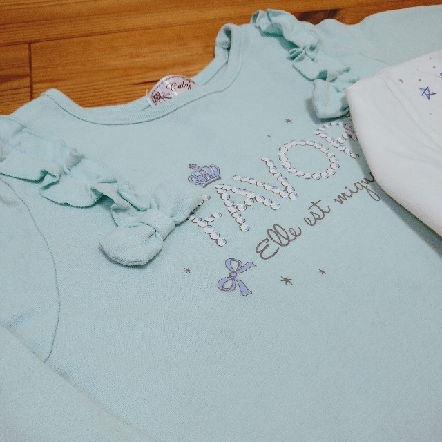 motherways(マザウェイズ)のロンT 3枚セット　130 キッズ/ベビー/マタニティのキッズ服女の子用(90cm~)(Tシャツ/カットソー)の商品写真