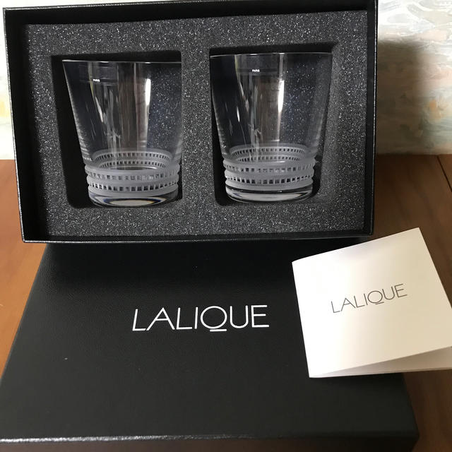 ラリック　LALIQUE / ファセット タンブラー  ペア025kg