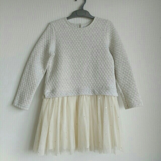 プチバトー(PETIT BATEAU)のプチバトーチュールワンピース　8ans (ワンピース)