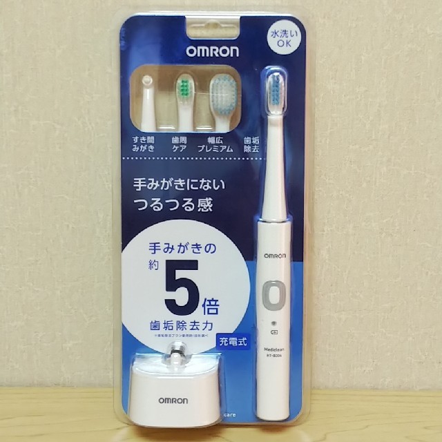 OMRON(オムロン)のオムロン  音波式電動歯ブラシ  HT-B304 スマホ/家電/カメラの美容/健康(電動歯ブラシ)の商品写真