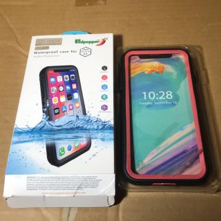 レッドペッパー(REDPEPPER)のレッドペッパー　iPhone Xs Max 6.5 防水　防雪　防塵　ケース　桃(iPhoneケース)