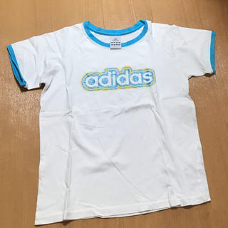 アディダス(adidas)のadidas 白 水色 Tシャツ M(Tシャツ(半袖/袖なし))