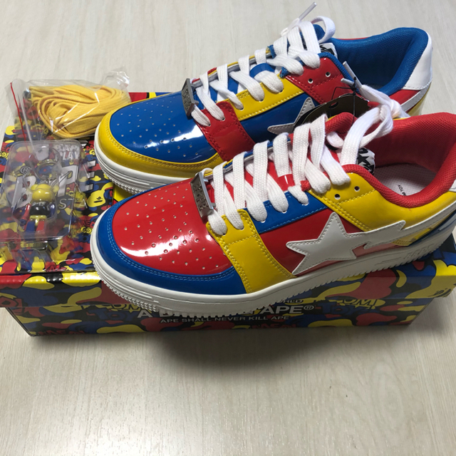 bape x medicom toy bape sta low - スニーカー