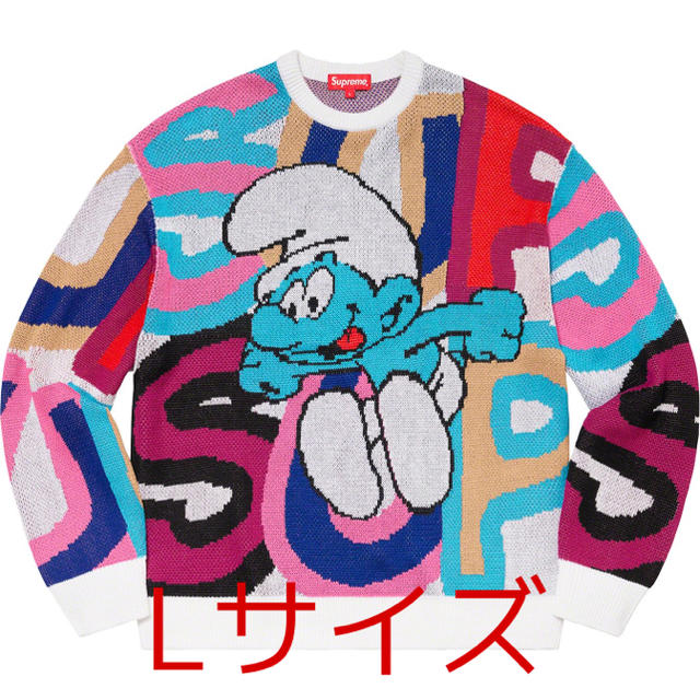 Supreme(シュプリーム)のsupreme Smurfs Sweater / シュプリーム スマーフ　L メンズのトップス(ニット/セーター)の商品写真