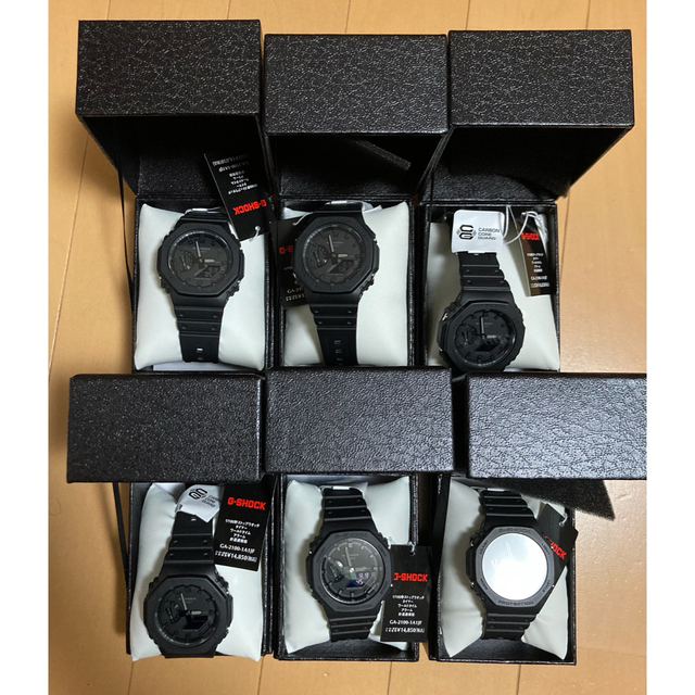 6本セット CASIO G-SHOCK GA-2100-1A1JF