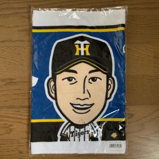 ハンシンタイガース(阪神タイガース)の阪神タイガース 選手イラスト フェイスタオル 能見(応援グッズ)