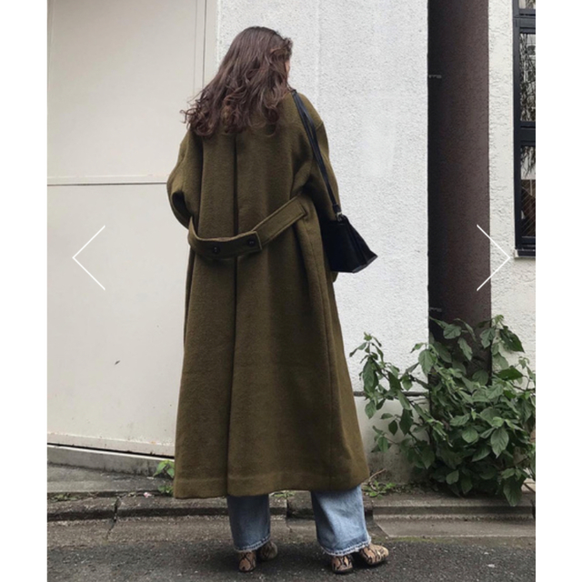 moussy(マウジー)のmoussy A LINE WOOL LONG COAT レディースのジャケット/アウター(チェスターコート)の商品写真