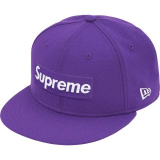 シュプリーム(Supreme)の紫 7-3/8 World Famous Box Logo New Era(キャップ)