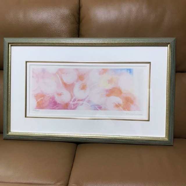 晴れた日のチューリップ】ジニーキム 版画 直筆サイン 限定 花 www