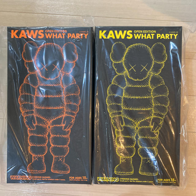 MEDICOM TOY(メディコムトイ)のkaws what party yellow orange set エンタメ/ホビーのフィギュア(その他)の商品写真