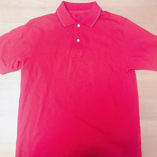 ユニクロ(UNIQLO)のユニクロ ポロシャツ メンズ　レッド(赤) XL(ポロシャツ)