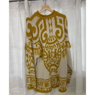 サカイ(sacai)のthe elephant フリンジニット　セーター(ニット/セーター)