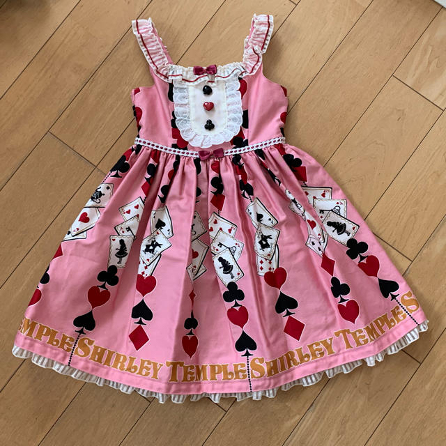 Shirley Temple(シャーリーテンプル)のシャーリーテンプル🎀トランプptジャンパースカート キッズ/ベビー/マタニティのキッズ服女の子用(90cm~)(ワンピース)の商品写真