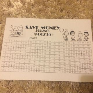 スヌーピー 365日貯金シート の通販 ラクマ スヌーピー 365日貯金シート の通販 ラクマ