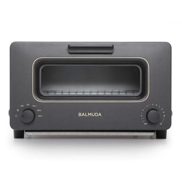 【新品未使用】BALMUDA オーブントースター （ブラック）　K01E-KGスマホ/家電/カメラ