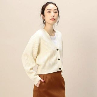 ビューティアンドユースユナイテッドアローズ(BEAUTY&YOUTH UNITED ARROWS)のビューティーアンドユース BY∴ リブショートワイドカーディガン(カーディガン)