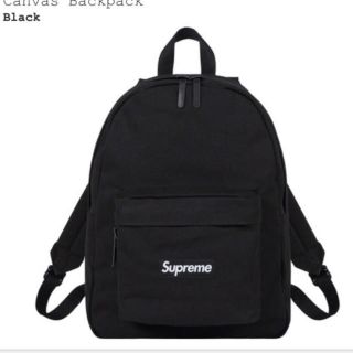 シュプリーム(Supreme)のsupreme Canvas Backpack BLACK(バッグパック/リュック)