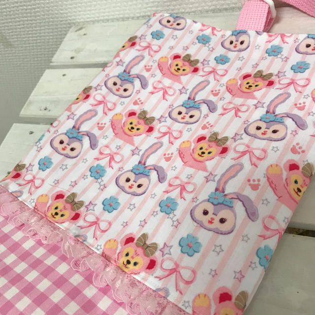 ♡入園入学♡女の子向け ミニフリル 上履き袋 キッズ/ベビー/マタニティのこども用バッグ(シューズバッグ)の商品写真