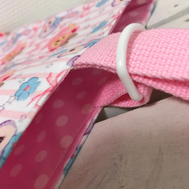 ♡入園入学♡女の子向け ミニフリル 上履き袋 キッズ/ベビー/マタニティのこども用バッグ(シューズバッグ)の商品写真