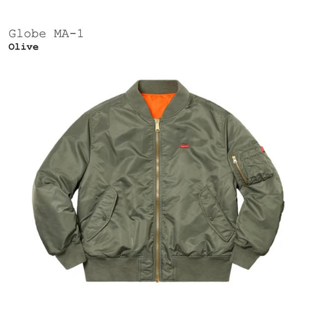 Supreme Globe MA-1 Jacket Olive S 新品未使用