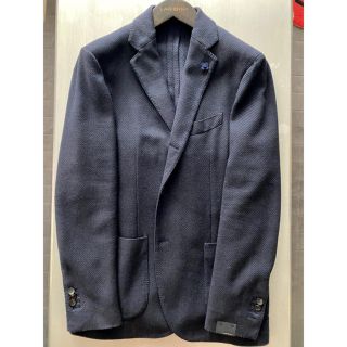 バーニーズニューヨーク(BARNEYS NEW YORK)の新品 秋冬LARDINI ラルディーニ ジャケット ネイビー スリム アイコン(テーラードジャケット)