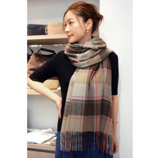 スタイルデリ(STYLE DELI)の【LUXE】ポイントカラーチェック柄カシミヤストール(マフラー/ショール)