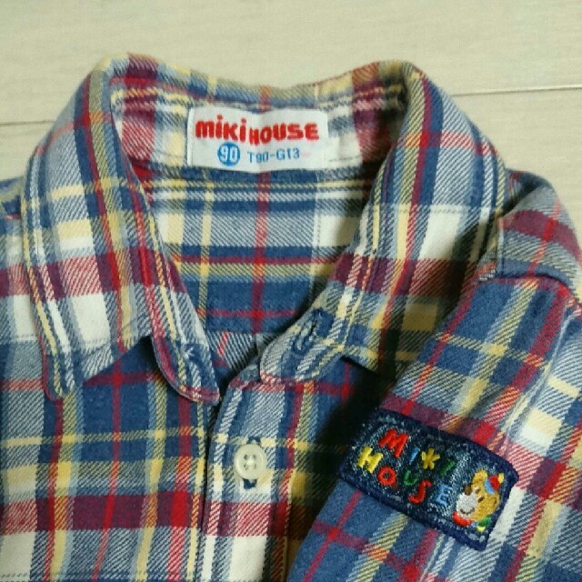 mikihouse(ミキハウス)のMIKI HOUSE ミキハウス ネルシャツ  チェックシャツ 90 キッズ/ベビー/マタニティのキッズ服男の子用(90cm~)(ブラウス)の商品写真