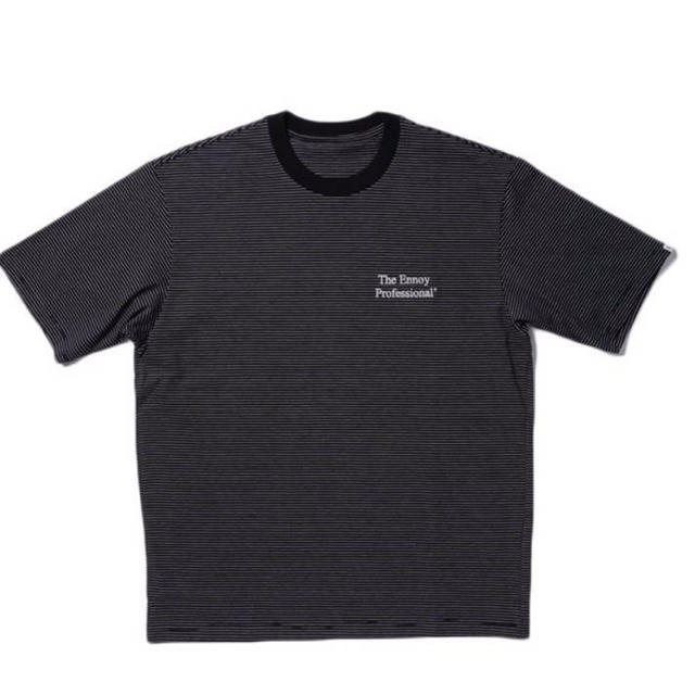 ENNOY ボーダー Tシャツ tee Large Black