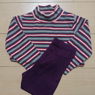 ユニクロ(UNIQLO)のユニクロ  フリースシャツ&ヒートテックレギンス(Tシャツ/カットソー)