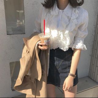 ロキエ(Lochie)のrandeboo vintage fril blouse (シャツ/ブラウス(長袖/七分))