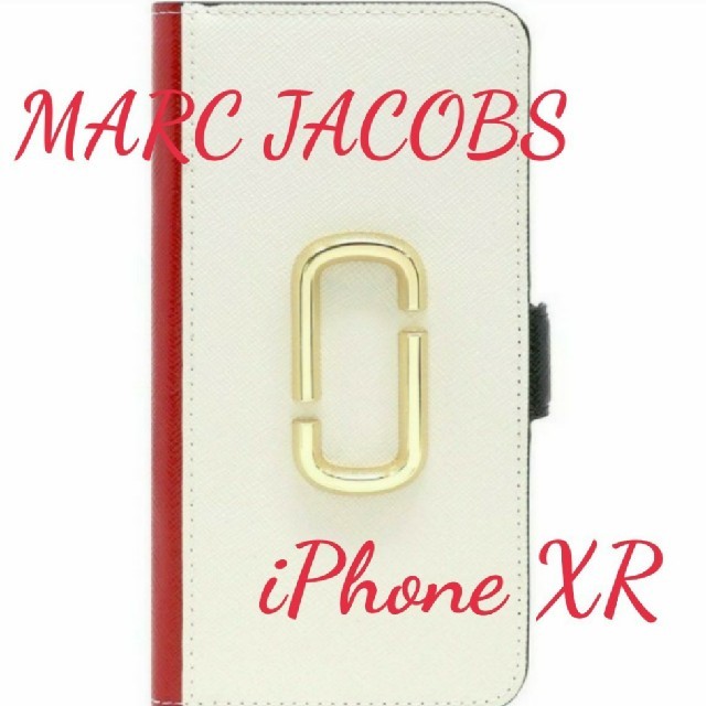 マークジェイコブス iPhone XR 手帳型ケース ココナッツマルチ
