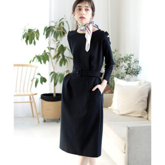 ANAYI - ANAYI アナイ ラッセルボートネックワンピース 2019の通販 by