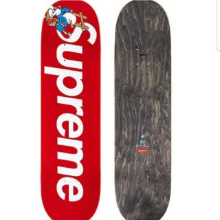 シュプリーム(Supreme)のSupreme smurfs skateboard red　赤(スケートボード)