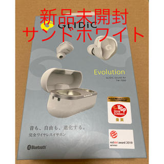 ソフトバンク(Softbank)の【未開封】GLIDIC SOUND AIR TW-7000 サンドホワイト(ヘッドフォン/イヤフォン)