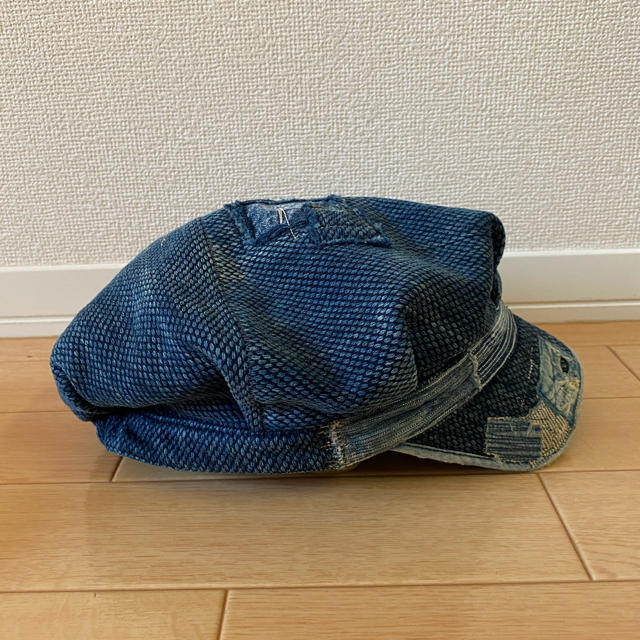 KAPITAL - 襤褸ワークキャップ 古布 刺し子 パッチワーク 藍染め KAPITAL - 襤褸ワークキャップ 古布 刺し子 パッチワーク 藍染め