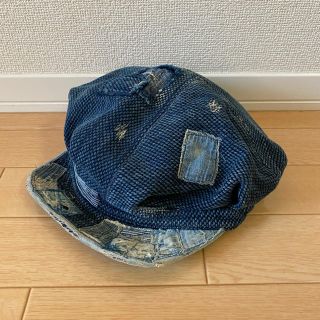 KAPITAL キャピタル パッチワーク加工ワークキャップ ベージュ