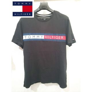 トミーヒルフィガー(TOMMY HILFIGER)のTシャツ  トミー・ヒルフィガー TOMMY HILFIGER ブラック ロゴ(Tシャツ/カットソー(半袖/袖なし))