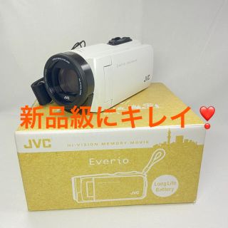 ビクター(Victor)の【付属品完備❣️】Victor・JVC GZ-F270-W(ビデオカメラ)