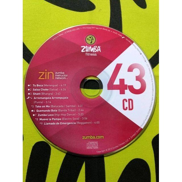 Zumba(ズンバ)のZUMBA　ズンバ　ZIN43　CD＆DVD　インストラクター専用　希少 エンタメ/ホビーのDVD/ブルーレイ(スポーツ/フィットネス)の商品写真