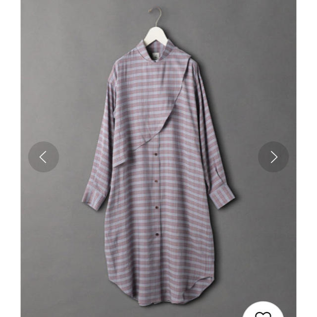 BEAUTY&YOUTH UNITED ARROWS(ビューティアンドユースユナイテッドアローズ)の新品未使用タグ付　6(ROKU) CHECK SHIRT DRESS/ワンピース レディースのワンピース(ロングワンピース/マキシワンピース)の商品写真