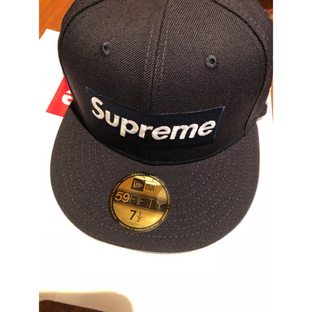 Supreme New Era cap キャップ　7 1/2 Navy