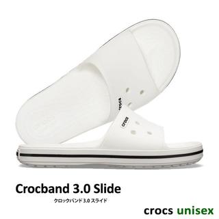 クロックス(crocs)の31cm クロックス Crocband III Ⅲ Slide 3.0 ホワイト(サンダル)