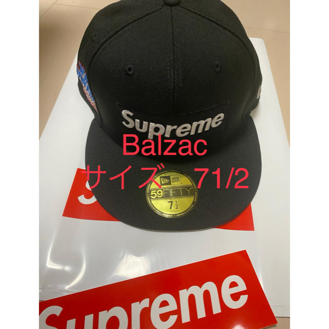 supreme new era ニューエラ　7 1/2 黒