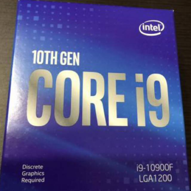 注目ブランド インテル intel CPU 未使用 i9-10900F Core Intel PCパーツ