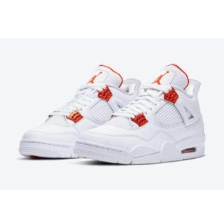 ナイキ(NIKE)のNIKE AIR JORDAN 4 RETRO ORANGE METALLIC(スニーカー)